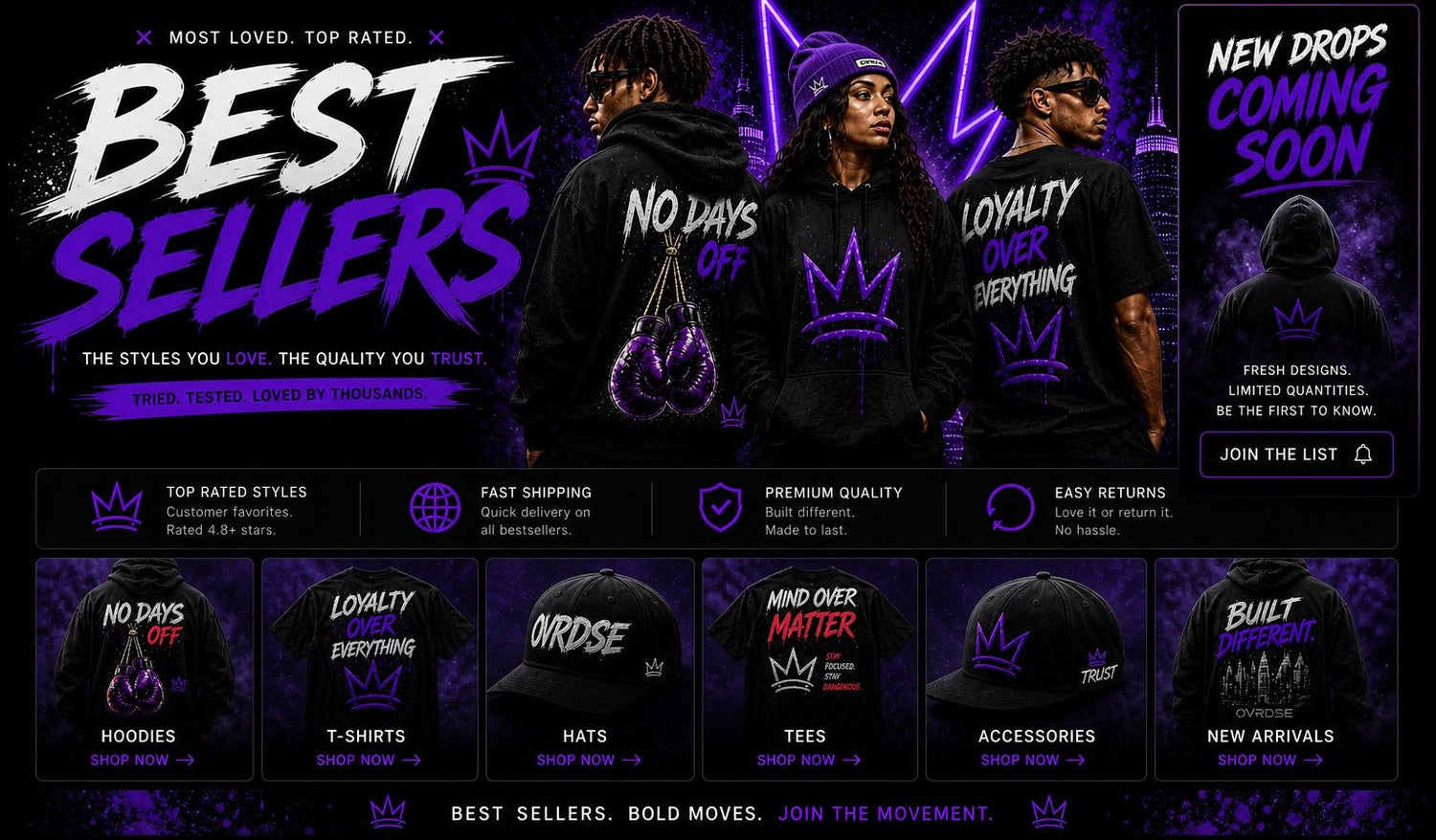 BESTSELLERS - Ovrdse