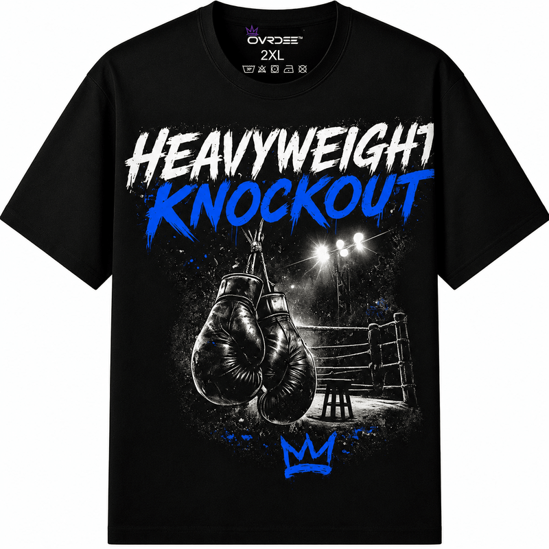 Heavyweight Knockout 270GSM Unisex Classic Fit Crew Neck T-shirt - Ovrdse