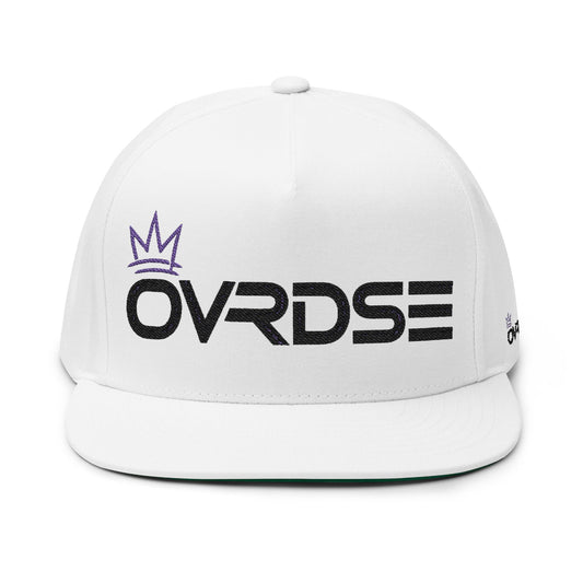 Ovrdse Game Flat Bill Cap — Embroidered Streetwear Snapback (Crown Logo) - Ovrdse