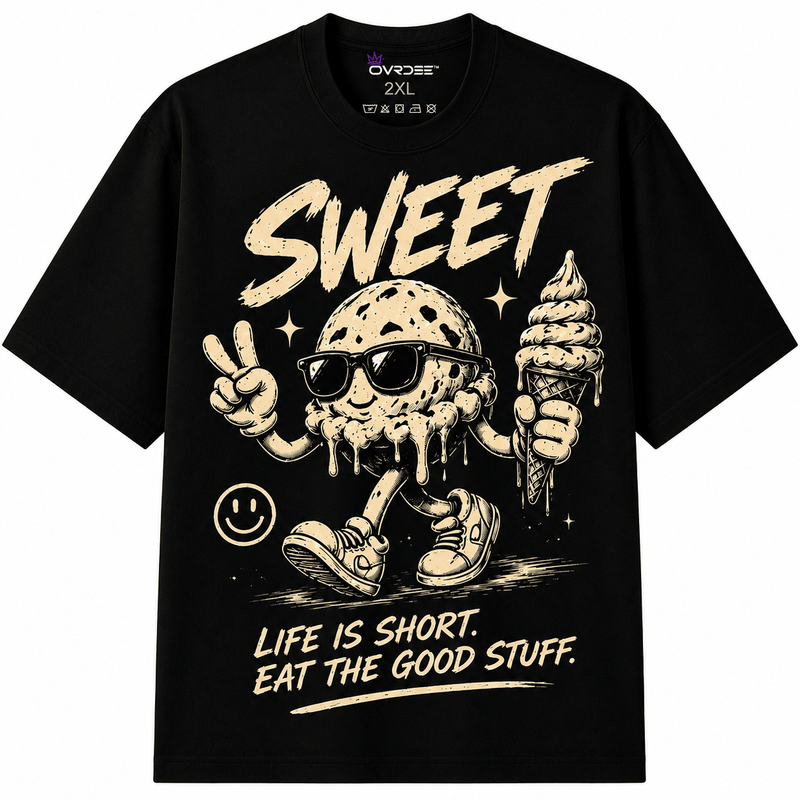 Sweet Cold Gold 270GSM Unisex Classic Fit Crew Tee - Ovrdse