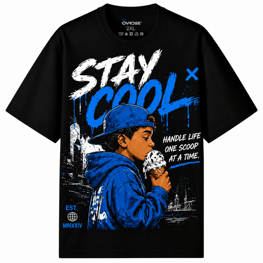Stay Cool Handle Life 270GSM Unisex Classic Fit Crew Neck Tee - Ovrdse