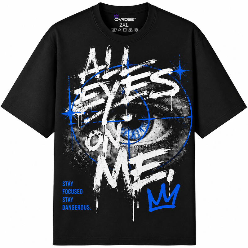 All Eyes On Me 270GSM Unisex Classic Fit Crew Tee - Ovrdse